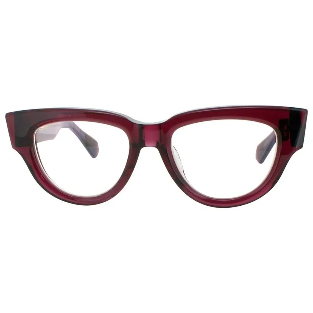 NWT VALENTINO EYEGLASSES CAT EYE WOMEN BURGUNDY EYEWEAR